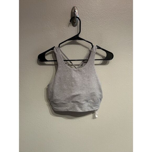Vuori Juno Yoga Bra Womens Medium Racerback  Workout Sports Bra Gray VW136 - Picture 1 of 6
